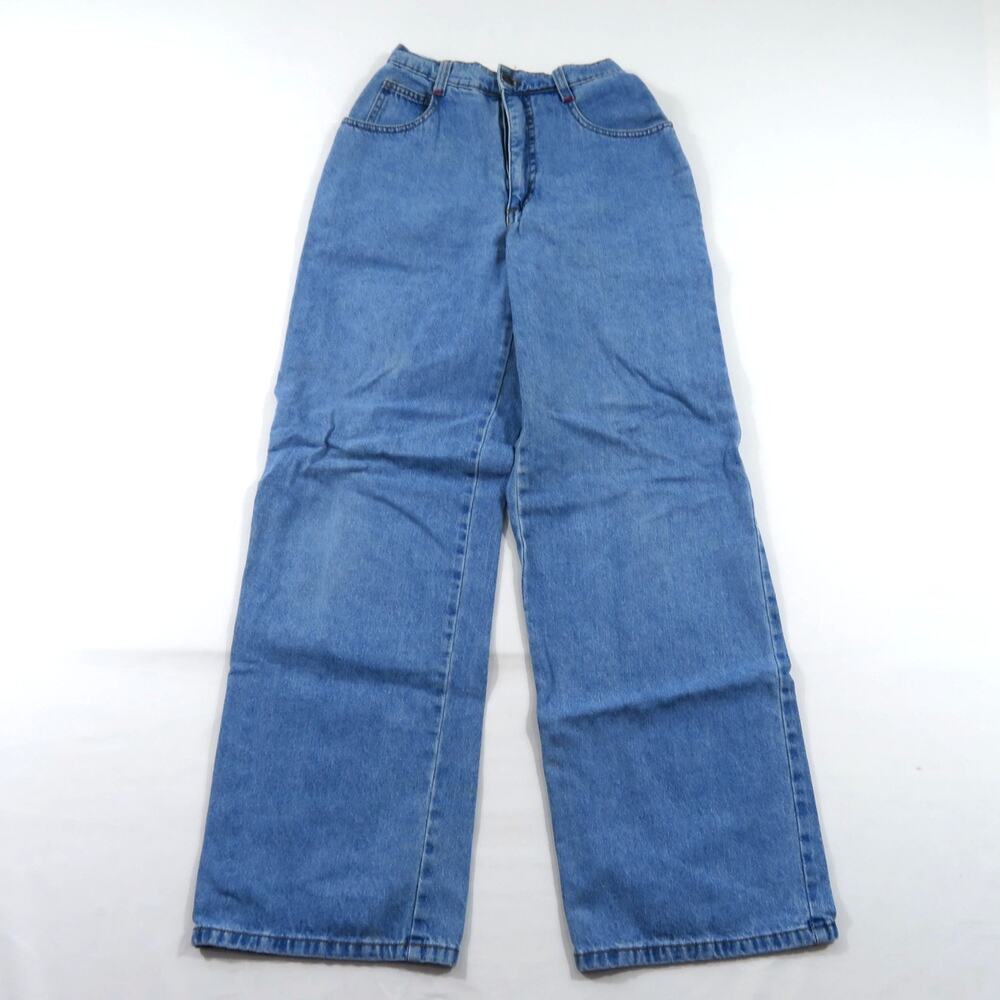 4 to 1 Painter Jeans Medium To Light Wash Blue Denim Zip Fly Sz 23x30 90s/Y2K